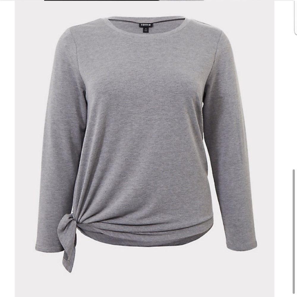 Torrid asymmetrical terry active top